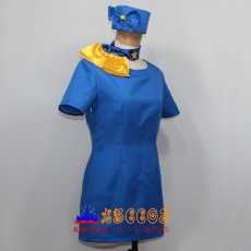 画像3: スカイマーク航空 CA 超ミニスカ制服 キャビンアテンダント ステュワーデス コスプレ衣装 abccos製 「受注生産」 (3)