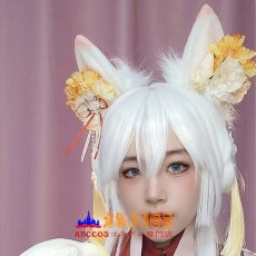 画像5: ふわふわかわいい動物耳ヘアアクセ コスプレアイテム ロリータ風ヘアアクセ 少女キツネ耳ヘアバンド コスプレ道具 abccos製 「受注生産」 (5)