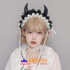 画像7: ハロウィン ロリータ ゴシック風 華やかなヘアバンド オールマッチ コスプレヘアアクセサリー 少女ヘアアクセ 闇の髪留め コスプレ道具 abccos製 「受注生産」 (7)