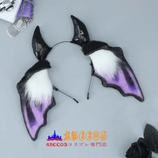 画像2: ハロウィン ふわふわ小悪魔の耳ヘアアクセ リアルな獣耳 漫展用ヘッドバンド コスプレヘアアクセサリー ヘッドバンド コスプレ道具 abccos製 「受注生産」 (2)