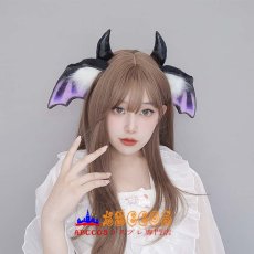 画像5: ハロウィン ふわふわ小悪魔の耳ヘアアクセ リアルな獣耳 漫展用ヘッドバンド コスプレヘアアクセサリー ヘッドバンド コスプレ道具 abccos製 「受注生産」 (5)