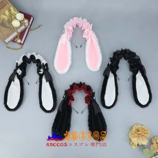 画像6: かわいいぬいぐるみ レースサテンリボン ロリータヘアバンド コスプレ小道具 リアルなウサギの耳ヘッドバンド コスプレ道具 abccos製 「受注生産」 (6)