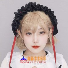 画像8: ダーク ゴシック ロリータヘアアクセ コスプレパーティー 少女ヘッドアクセ 十字のレースリボンヘアバンド コスプレ道具 abccos製 「受注生産」 (8)