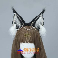 画像6: かわいい手作りぬいぐるみ リアルな動物の耳ヘアアクセ コスプレヘッドアクセ 小道具 野生猫の耳のヘッドバンド コスプレ道具 abccos製 「受注生産」 (6)