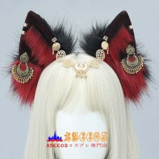 画像5: メタルヘッドアクセ エキゾチックなヘアアクセ コスプレアクセサリー ぬいぐるみのリアルな動物の耳 ヘッドバンド コスプレ道具 abccos製 「受注生産」 (5)