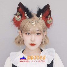 画像8: メタルヘッドアクセ エキゾチックなヘアアクセ コスプレアクセサリー ぬいぐるみのリアルな動物の耳 ヘッドバンド コスプレ道具 abccos製 「受注生産」 (8)