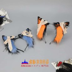 画像4: 手作猫耳ヘッドアクセサリー ダーク ゴシック cosplay プロップス 仿真動物耳 ゾンビ耳のヘアバンド コスプレ道具 abccos製 「受注生産」 (4)