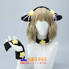 画像5: かわいいふわふわの手袖 ロリータネックレス リアルな羊の耳のヘッドバンド コスプレ小道具 アクセサリーセット コスプレ道具 abccos製 「受注生産」 (5)