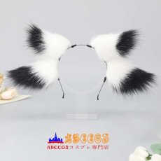 画像3: 手作りのパフォーマンス小道具ヘアアクセサリー コスプレヘッドアクセサリー アークナイツオペレーター ホワイトフェイスオウル リアルな動物の耳のヘッドバンド KCアクセサリー コスプレ道具 abccos製 「受注生産」 (3)