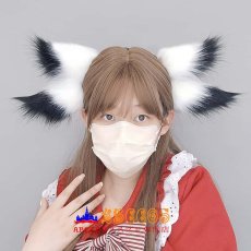 画像7: 手作りのパフォーマンス小道具ヘアアクセサリー コスプレヘッドアクセサリー アークナイツオペレーター ホワイトフェイスオウル リアルな動物の耳のヘッドバンド KCアクセサリー コスプレ道具 abccos製 「受注生産」 (7)