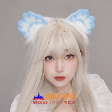 画像9: ふわふわの耳のヘッドアクセサリー 少女用パーティー コスプレ小道具 可愛いヘアアクセサリー 桜のリアルな動物の耳のヘッドバンド コスプレ道具 abccos製 「受注生産」 (9)