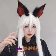 画像6: 手作り リアルな青丘の白いキツネの耳のヘッドバンド コスプレ 白蔵主のヘッドアクセサリー キツネの尾 獣耳獣尾セット コスプレ道具 abccos製 「受注生産」 (6)