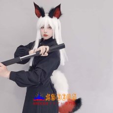 画像7: 手作り リアルな青丘の白いキツネの耳のヘッドバンド コスプレ 白蔵主のヘッドアクセサリー キツネの尾 獣耳獣尾セット コスプレ道具 abccos製 「受注生産」 (7)