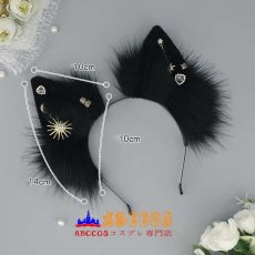 画像11: かわいいふわふわのキツネの耳のヘッドバンド コスプレ用ヘッドアクセサリー アクセサリー小道具 リアルな動物の耳 ハートペンダントのヘアアクセサリー コスプレ道具 abccos製 「受注生産」 (11)