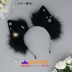 画像2: かわいいふわふわのキツネの耳のヘッドバンド コスプレ用ヘッドアクセサリー アクセサリー小道具 リアルな動物の耳 ハートペンダントのヘアアクセサリー コスプレ道具 abccos製 「受注生産」 (2)