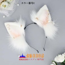 画像4: かわいいふわふわのキツネの耳のヘッドバンド コスプレ用ヘッドアクセサリー アクセサリー小道具 リアルな動物の耳 ハートペンダントのヘアアクセサリー コスプレ道具 abccos製 「受注生産」 (4)