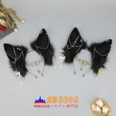 画像4: 手作り ダーク系 ふわふわのヘッドアクセサリー コスプレ小道具 金属の蛇飾り ヘアアクセサリー リアルな動物の耳のヘッドバンド コスプレ道具 abccos製 「受注生産」 (4)