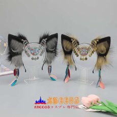 画像4: 羽根のヘアアクセサリー 古風のヘッドバンド コスプレパーティー用のアクセサリー ヘッドバンド 獣耳狼耳のヘッドアクセサリー コスプレ道具 abccos製 「受注生産」 (4)