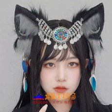 画像6: 羽根のヘアアクセサリー 古風のヘッドバンド コスプレパーティー用のアクセサリー ヘッドバンド 獣耳狼耳のヘッドアクセサリー コスプレ道具 abccos製 「受注生産」 (6)