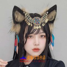 画像9: 羽根のヘアアクセサリー 古風のヘッドバンド コスプレパーティー用のアクセサリー ヘッドバンド 獣耳狼耳のヘッドアクセサリー コスプレ道具 abccos製 「受注生産」 (9)