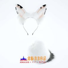 画像1: 獣耳と尻尾のセット 可愛いコスプレ道具 ステージパフォーマンス用ヘッドアクセサリー ヘアアクセサリー スポットウサギセット コスプレ道具 abccos製 「受注生産」 (1)