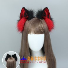 画像2: シミュレーテッド動物耳のヘッドドレス、ヘアアクセサリー、ワイルドな子猫のコスプレ、ふわふわ、パーティー衣装、かわいい猫耳のヘッドバンド コスプレ道具 abccos製 「受注生産」 (2)