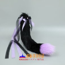 画像13: 手作ロリータ獣耳獣尾アクセサリー レースヘッドバンド首輪 ネコ耳ヘアバンド ネコ尾セット コスプレ道具 abccos製 「受注生産」 (13)