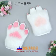 画像3: ファーカスチューム 獣の装備 毛皮のファッションコスプレ 爪付き手袋 コスプレ道具 abccos製 「受注生産」 (3)