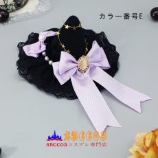 画像6: ゴシック風 魔法少女ヘアピン ロリータアクセサリー ハロウィン ヘアクリップ レースバタフライヘッドアクセサリー 魔女帽 コスプレ道具 abccos製 「受注生産」 (6)