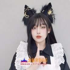 画像7: フェイク動物耳ヘッドバンド 手作りのCosplayプロップ ヘアアクセサリー 可愛いふわふわパーティーヘアアクセサリー オオカミの耳ヘッドバンド コスプレ道具 abccos製 「受注生産」 (7)