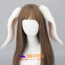 画像3: シミュレーション動物の耳ヘッドアクセサリー cosplay演出道具 ヘアアクセサリー 小さなウサギのヘッドバンド 毛皮のウサギの耳ヘアバンド コスプレ道具 abccos製 「受注生産」 (3)