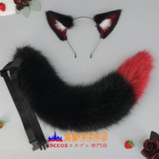 画像4: コスプレヘッドドレス アークナイツ幹部 テキサス オオカミ耳獣耳ヘッドバンド 獣尾アクセサリー パフォーマンスアイテム コスプレ道具 abccos製 「受注生産」 (4)