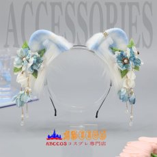 画像3: 手作かわいいペンダントヘアアクセサリー ファーヘアバンド 古風ヘアバンド lolita ヘアアクセサリー コスプレ道具 abccos製 「受注生産」 (3)