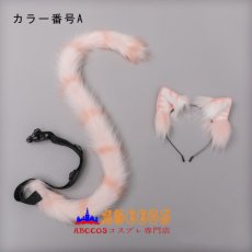 画像2: 手作り ロリータ ヘアアクセサリー JK 本物そっくり 獣耳 獣のしっぽ オレンジ猫 ネコ耳のヘアバンド ヘアクリップ ネコのしっぽ コスプレ道具 abccos製 「受注生産」 (2)