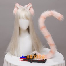 画像5: 手作り ロリータ ヘアアクセサリー JK 本物そっくり 獣耳 獣のしっぽ オレンジ猫 ネコ耳のヘアバンド ヘアクリップ ネコのしっぽ コスプレ道具 abccos製 「受注生産」 (5)