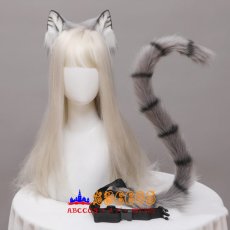 画像7: 手作り ロリータ ヘアアクセサリー JK 本物そっくり 獣耳 獣のしっぽ オレンジ猫 ネコ耳のヘアバンド ヘアクリップ ネコのしっぽ コスプレ道具 abccos製 「受注生産」 (7)