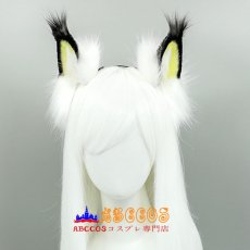 画像3: 手作りcosplay獣耳アクセサリー アークナイツ Kal'tsit リアルな獣耳ヘアバンド ネコ耳ヘッドアクセサリー コスプレ道具 abccos製 「受注生産」 (3)