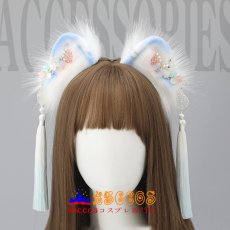 画像6: ふわふわロリータヘアアクセサリー 古風のフリンジアクセサリー ヘアクリップ ocsplay 本物の動物耳ヘッドバンド コスプレ道具 abccos製 「受注生産」 (6)