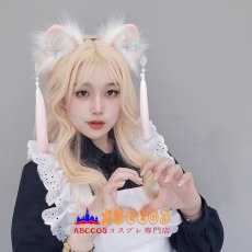 画像7: ふわふわロリータヘアアクセサリー 古風のフリンジアクセサリー ヘアクリップ ocsplay 本物の動物耳ヘッドバンド コスプレ道具 abccos製 「受注生産」 (7)