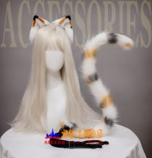 画像5: 猫の耳のヘッドバンドJK猫のしっぽロリータヘアアクセサリー手作りリアルな獣の耳ヘアバンド獣のしっぽ コスプレ道具 abccos製 「受注生産」 (5)