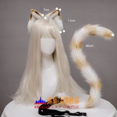 画像6: 猫の耳のヘッドバンドJK猫のしっぽロリータヘアアクセサリー手作りリアルな獣の耳ヘアバンド獣のしっぽ コスプレ道具 abccos製 「受注生産」 (6)