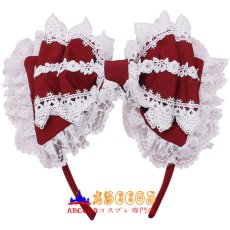 画像1: 手作りキュート ロリータのヘアクリップ ヘッドアクセサリー Lolita レースのリボンヘッドバンド コスプレ道具 abccos製 「受注生産」 (1)