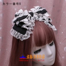 画像3: 手作りキュート ロリータのヘアクリップ ヘッドアクセサリー Lolita レースのリボンヘッドバンド コスプレ道具 abccos製 「受注生産」 (3)