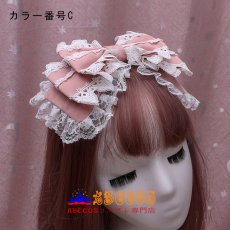 画像4: 手作りキュート ロリータのヘアクリップ ヘッドアクセサリー Lolita レースのリボンヘッドバンド コスプレ道具 abccos製 「受注生産」 (4)