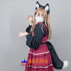 画像5: かわいい動物耳のヘアアクセサリー、リアルな動物の尻尾コスプレウルフテールアクセサリー、キツネの耳のヘッドバンド テールセット コスプレ道具 abccos製 「受注生産」 (5)