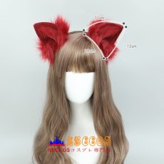 画像18: かわいいリアルな動物の耳 パーティーファッションアクセサリー 女性用 ヘッドバンド ヘアアクセサリー 猫の耳ヘッドバンド コスプレ道具 abccos製 「受注生産」 (18)