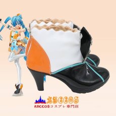 画像5: 初音ミクFactory 2nd 初音ミク オレンジブロッサムVer. コスプレ靴 abccos製 「受注生産」 (5)