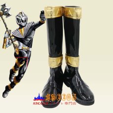 画像5: パワーレンジャー・コズミックフューリー(Power Rangers Cosmic Fury) コズミックフューリー・ブラックレンジャー（リュウソウブラック） コスプレ靴 abccos製 「受注生産」 (5)