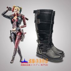 画像4: Suicide Squad スーサイドスクワッド ハーレイ・クイン Harleen Quinzel ブーツ コスプレ靴 abccos製 「受注生産」 (4)