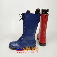 画像3: ハーレイ・クイン Harley Quinn DCコミックス ジョーカー ブーツ コスプレ靴 abccos製 「受注生産」 (3)